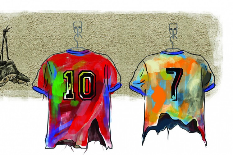 Camisa 10 de Messi, camisa 7 de Cristiano Ronaldo(Foto: carlus campos)