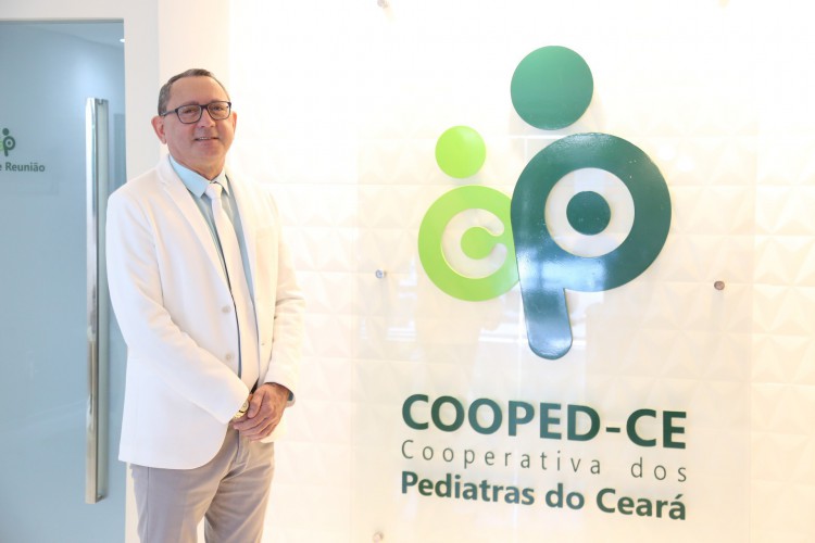 O médico Osmiro Barreto, presidente da Cooped-CE, diz que o trabalho da cooperativa garante que hoje o pediatra esteja mais valorizado
