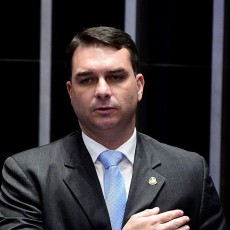 Senador Flávio Bolsonaro (Republicanos/RJ), filho do presidente Jair Bolsonaro