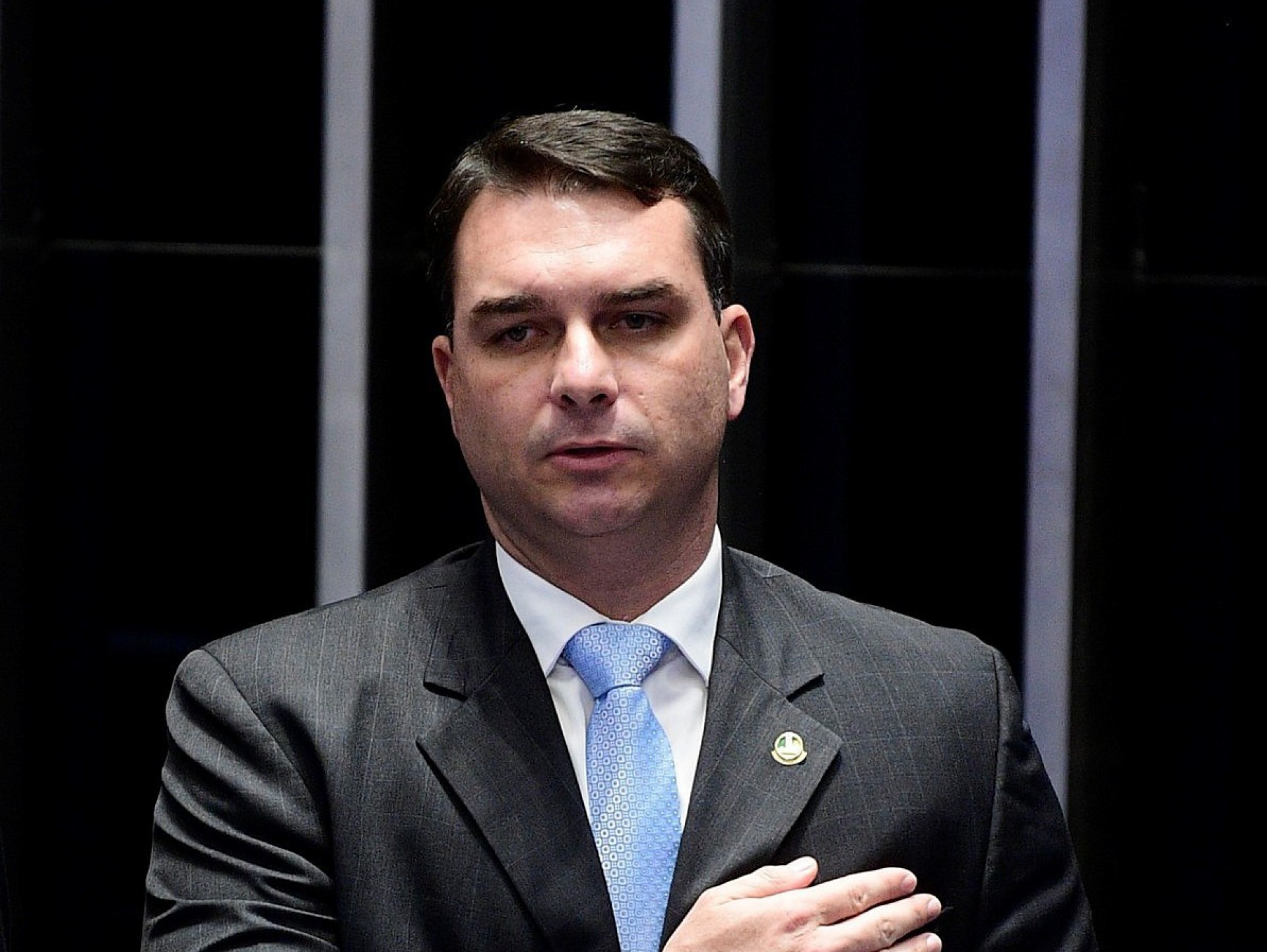 Senador Flávio Bolsonaro (Patriota-RJ), filho do presidente Jair Bolsonaro (Foto: Pedro França/Agência Senado)