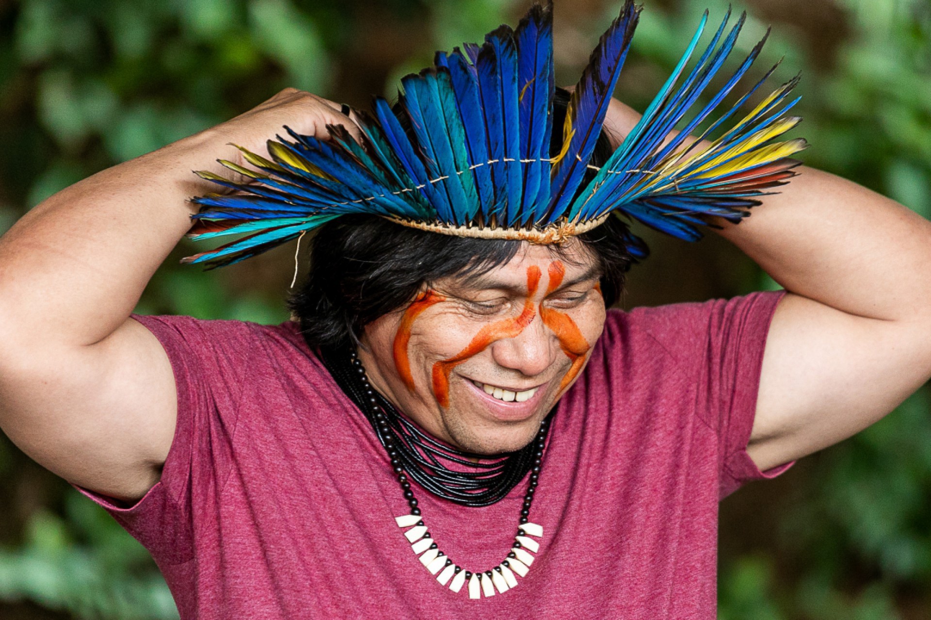 Daniel Munduruku, escritor indígena fez palestra em março na Bece (Foto: Luciano Avanço / Divulgação)