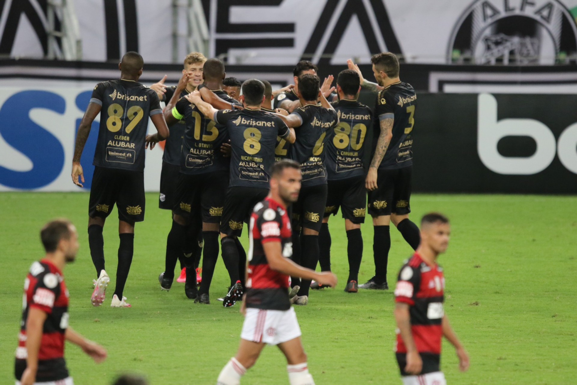 Ceará venceu o Flamengo-RJ tanto no Castelão quanto no Maracanã pela Série A de 2020 (Foto: Fabio Lima)