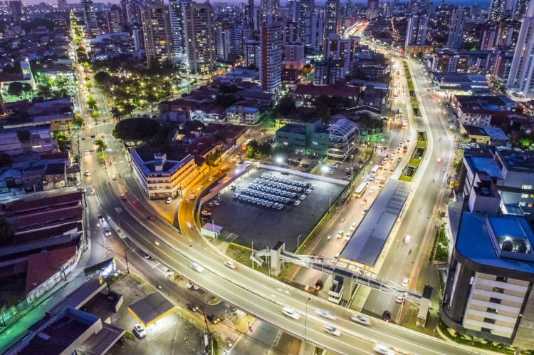 Vista aérea da avenida Aguanambi(Foto: FCO FONTENELE)