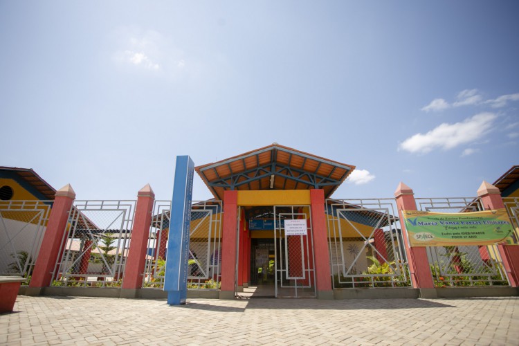 Escola Maria Vania, em Mucambo, município melhor avaliado do Brasil do 1º ao 5º ano no Índice de Desenvolvimento da Educação Básica (Ideb) (Foto: Aurelio Alves/ O POVO)