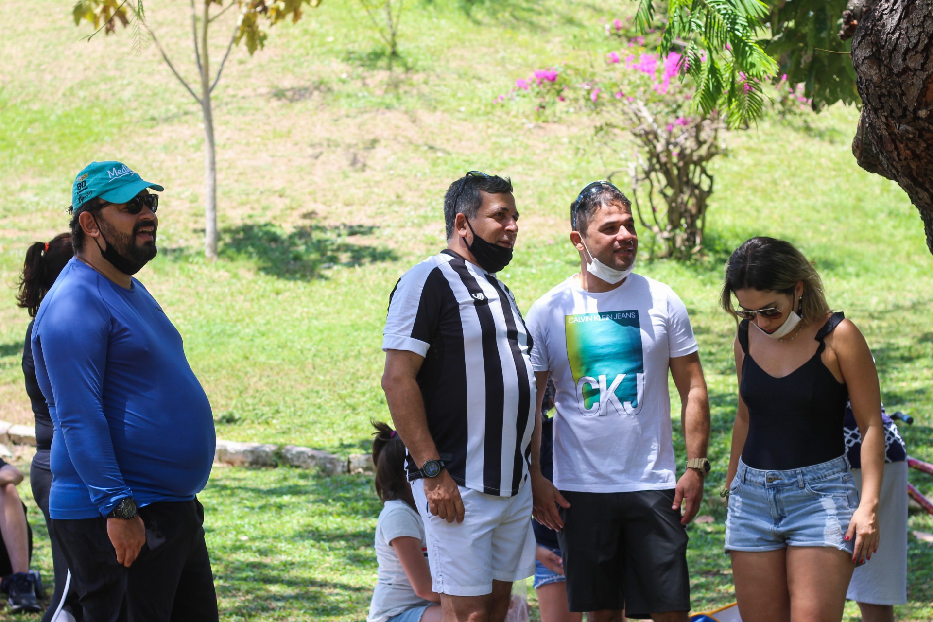  Pessoas sem máscara no Parque do Cocó. (Fotos: Deisa Garcêz/Especial para O Povo) (Foto: Deisa Garcêz)
