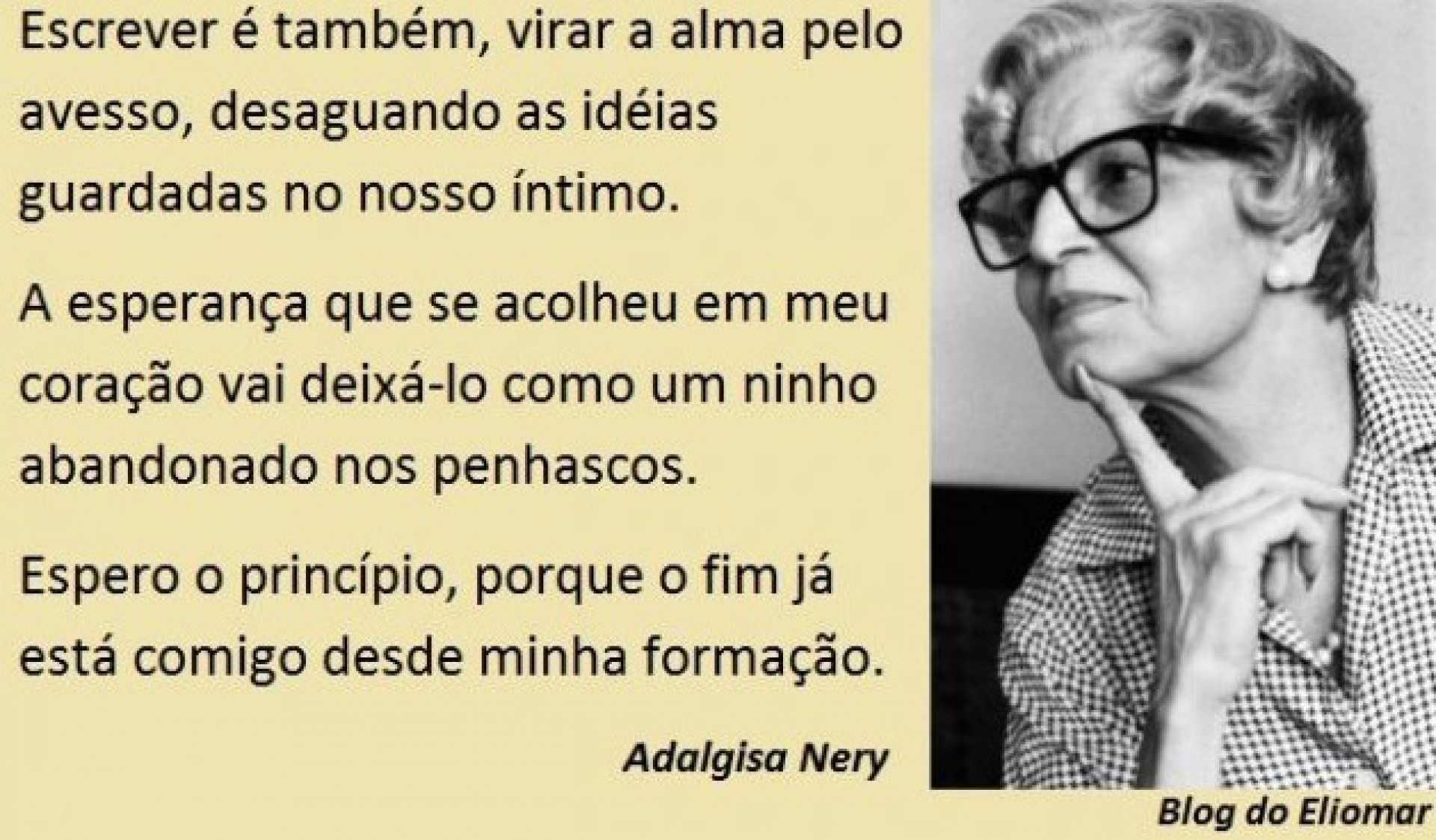 Há 41 anos morria a escritora e poetisa carioca Adalgisa Nery | eliomar-de-lima | OPOVO+
