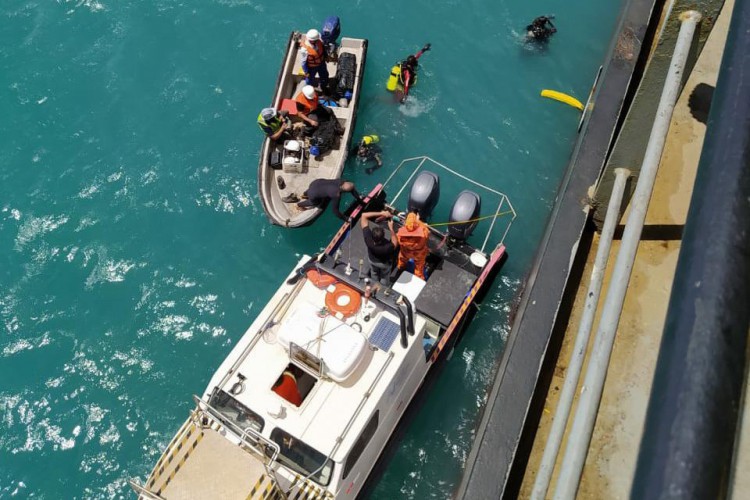 301 kg de cocaína foram apreendidos no casco de um navio no porto do Pecém em novembro de 2020: casos têm preocupado autoridades aduaneiras no Ceará 