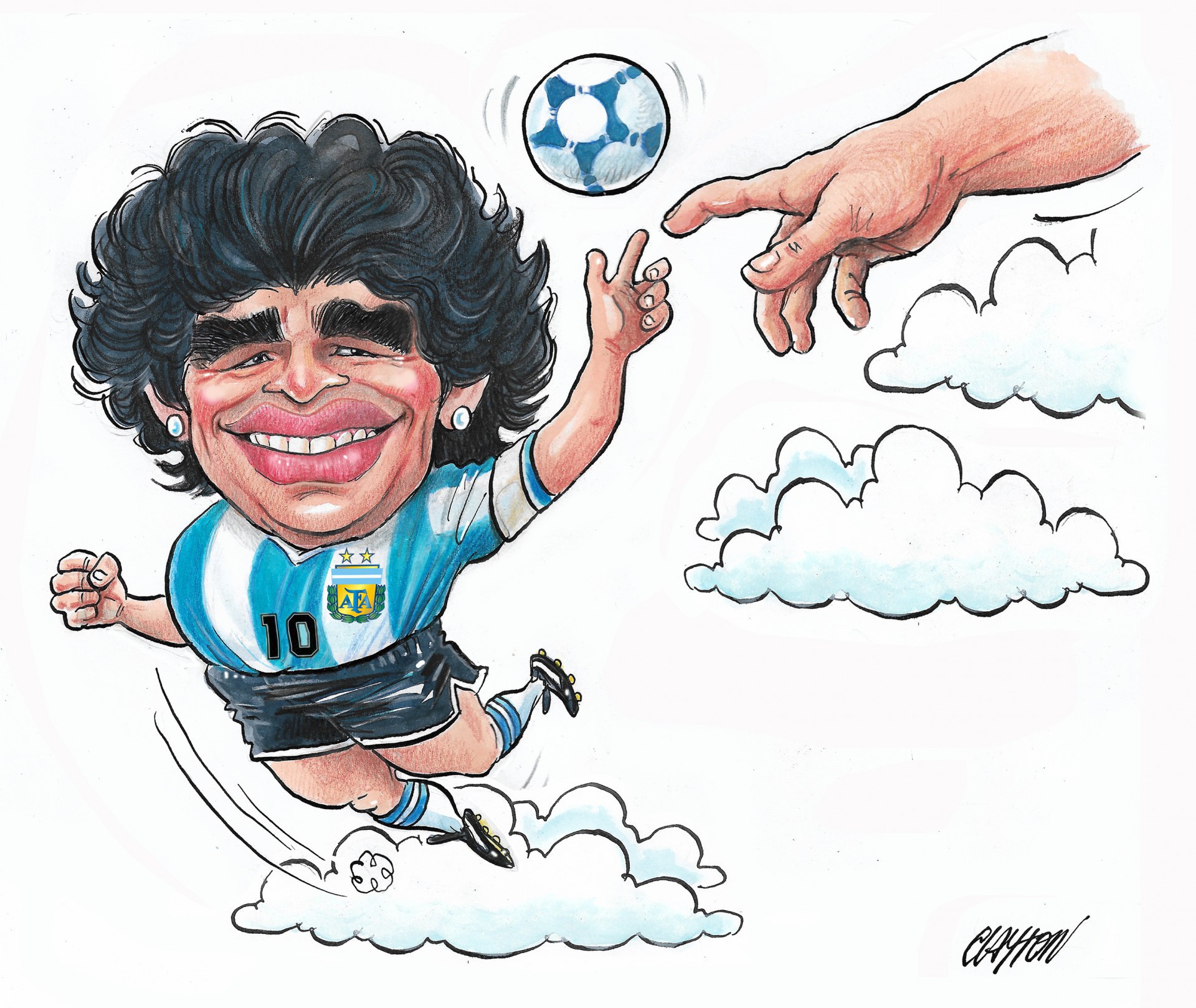 Adeus, Maradona! (Foto: Clayton)