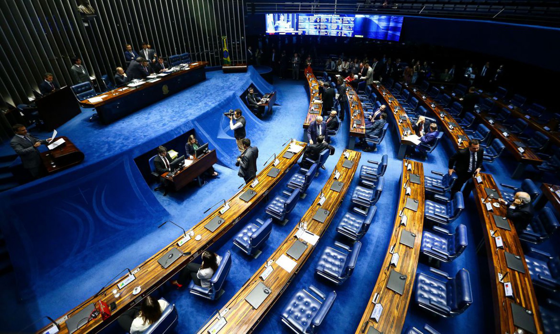￼SENADO em votação do Fundeb (Foto: Marcelo Camargo/Agência Brasil)
