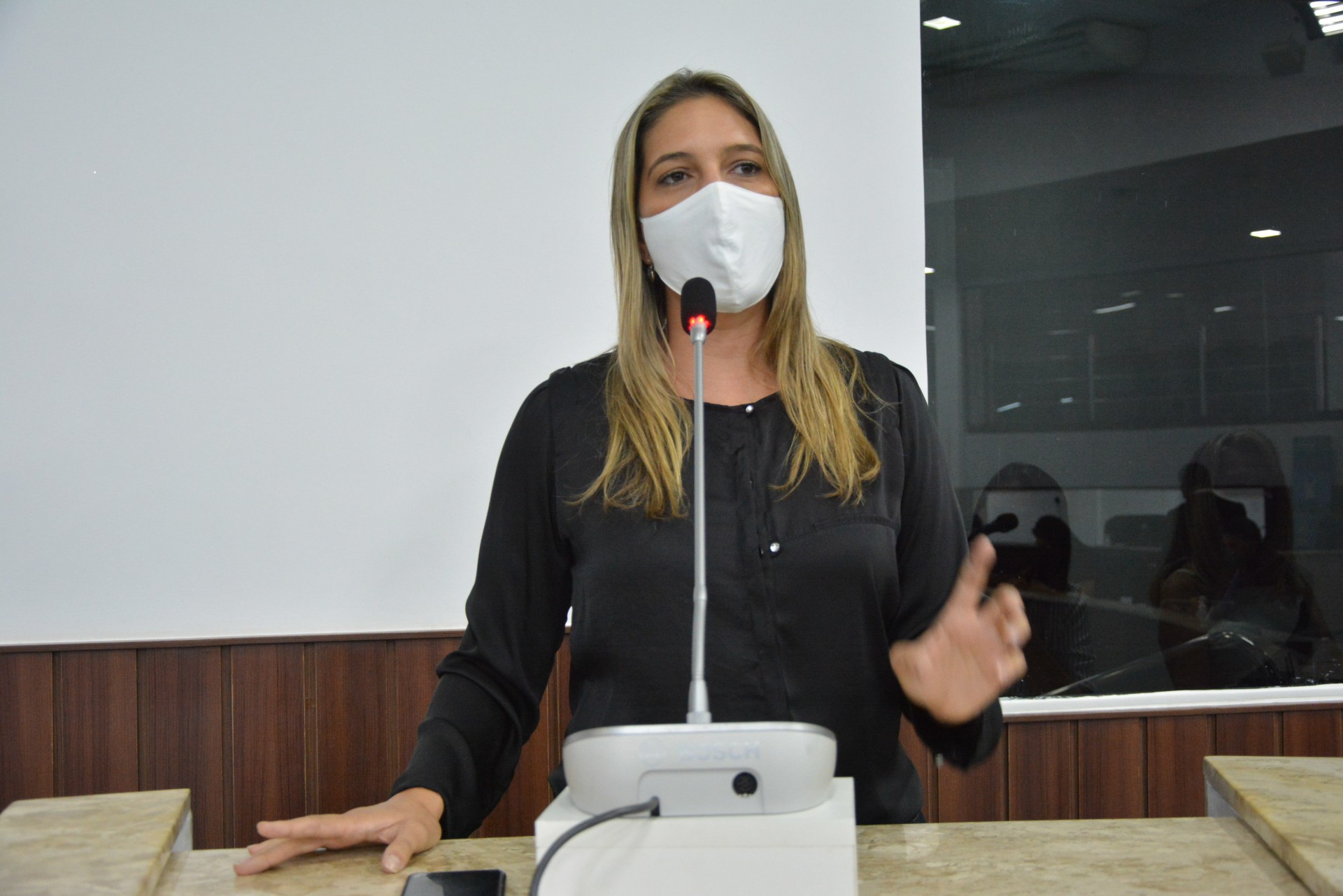 Fortaleza em 02 de dezembro de 2020, Sessão ordinária na câmara municipal de Fortaleza, em destaque a Vereadora Larissa Gaspar (PT). (Foto: Érika Fonseca/CMFor)