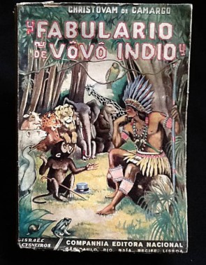 Exemplar de obra publicada pela Companhia Nacional, fundada por Monteiro Lobato, sobre o Vovô Índio, figura adotada pelos integralistas para substituir o Papai Noel