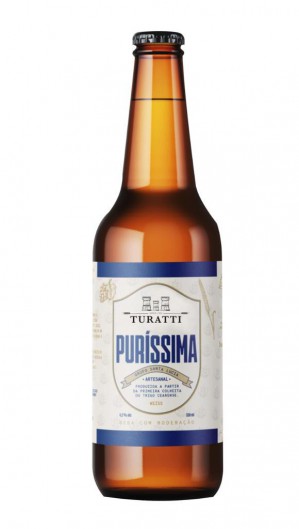 A cerveja é da marca Puríssima e é produzida com a Cervejaria Turatti: a estreia será nesta sexta, dia 25 (Foto: DIVULGAÇÃO)