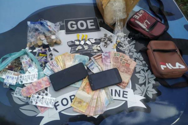 Materiais apreendidos durante Operação 