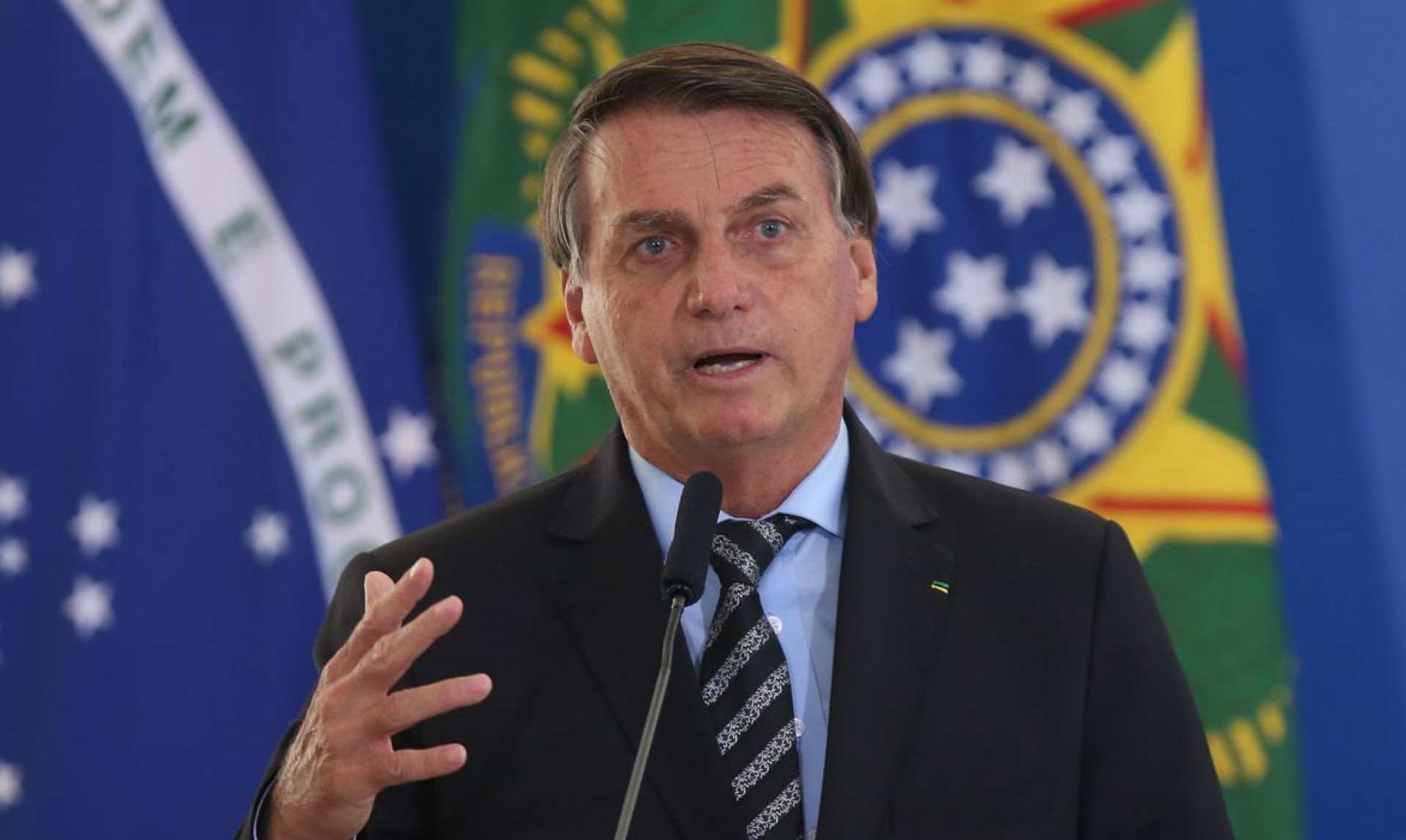 O presidente Jair Bolsonaro, participa do lançamento dos programas CODEX e SUPER.BR e do 8º no Palácio do Planalto. (Foto: Fábio Rodrigues Pozzebom/Agência Brasil)