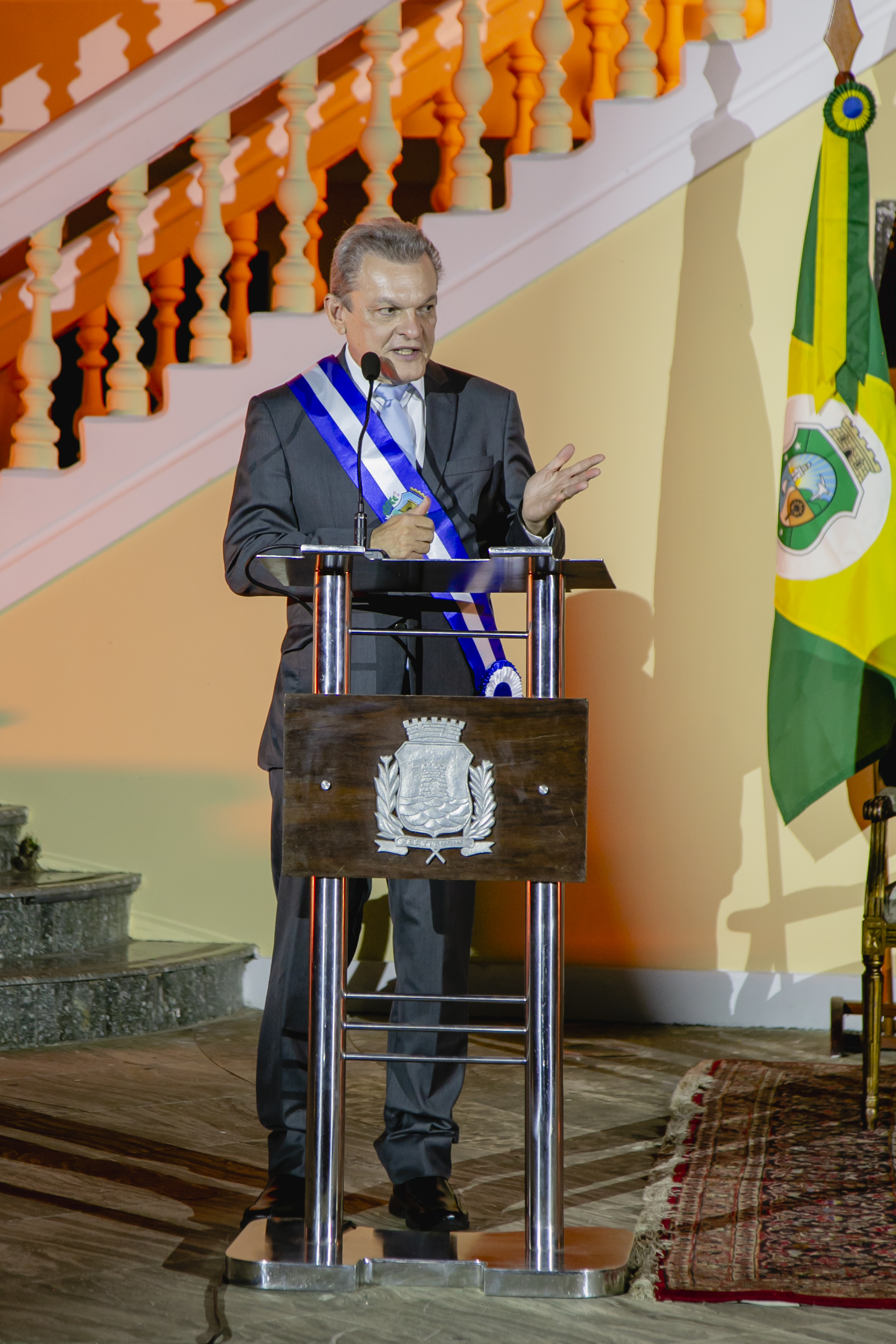 Sarto Nogueira (PDT,)o novo Prefeito de Fortaleza, no Paço Municipal (Foto: Aurélio Alves/O POVO)