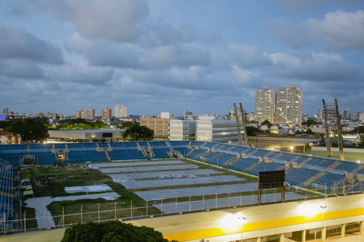 Estádio Presidente Vargas, onde estava o hospital de campanha