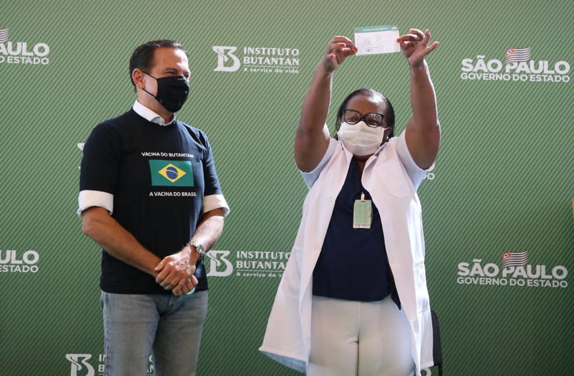 João Doria conseguiu colher os louros de uma vitória política do início da vacinação(Foto: Govesp/Divulgação)