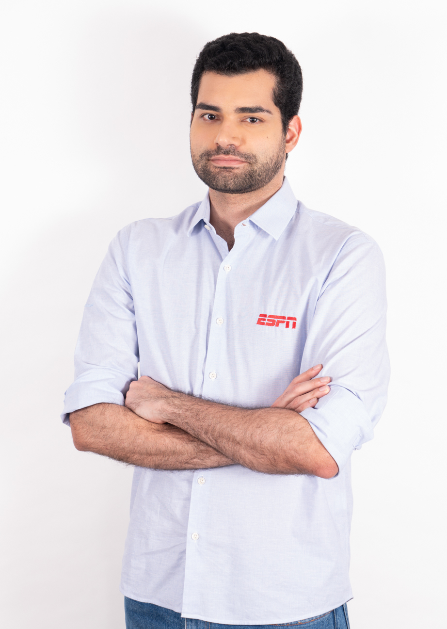 Antony Curti, comentarista de futebol americano dos canais ESPN e Fox Sports