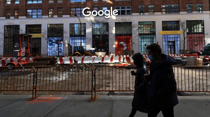 Sede do Google em Nova York, nos EUA, a maior empresa de buscas do mundo(Foto: Michael M. Santiago/Getty Images/AFP)