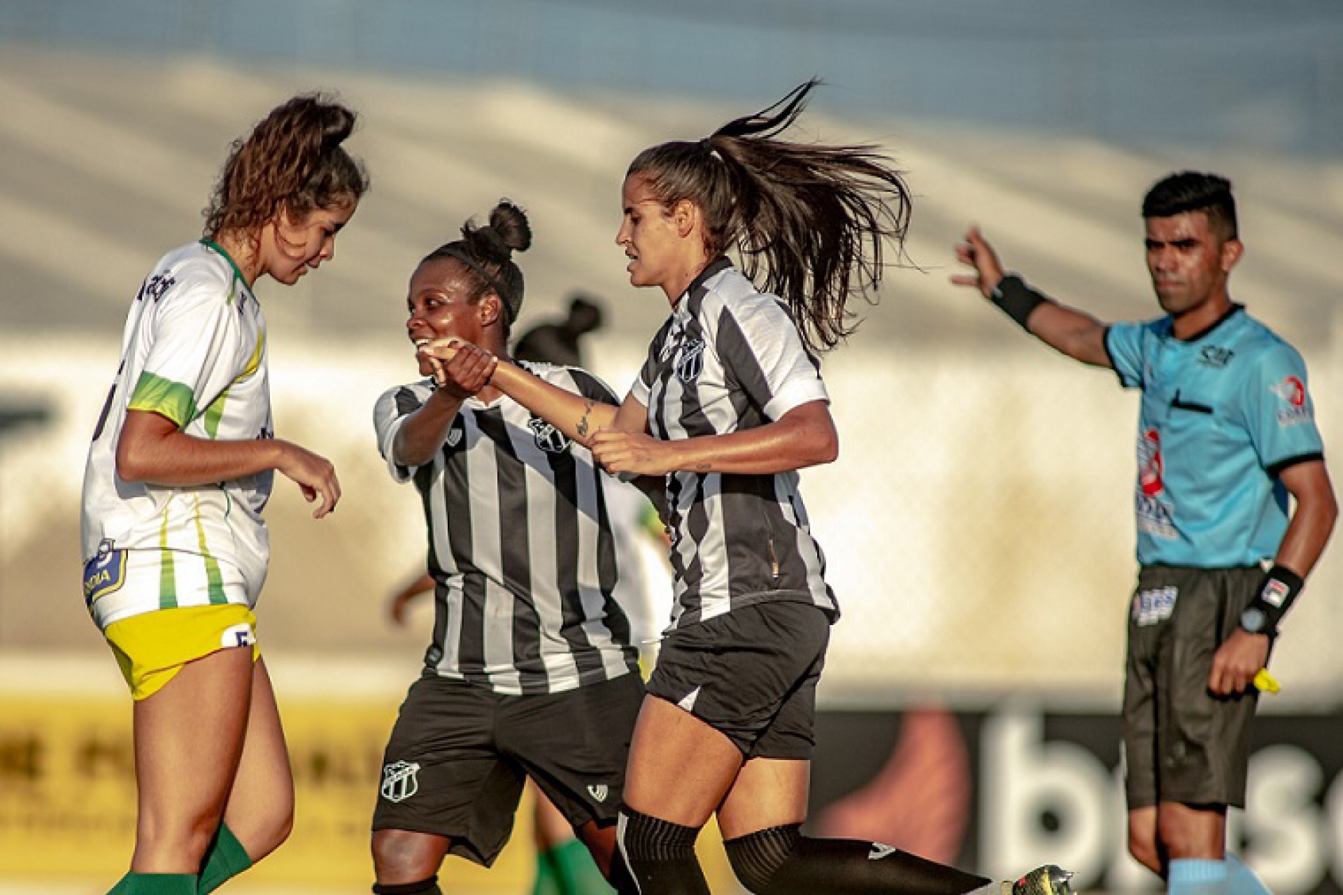No estadual de 2020, goleadas foram aplicadas por Ceará e Fortaleza em São Gonçalo e Menina Olímpica. Na imagem, as Alvinegras haviam vencido a Associação por 9 a 0.  (Foto: Stephan Eilert/CearaSC.com)