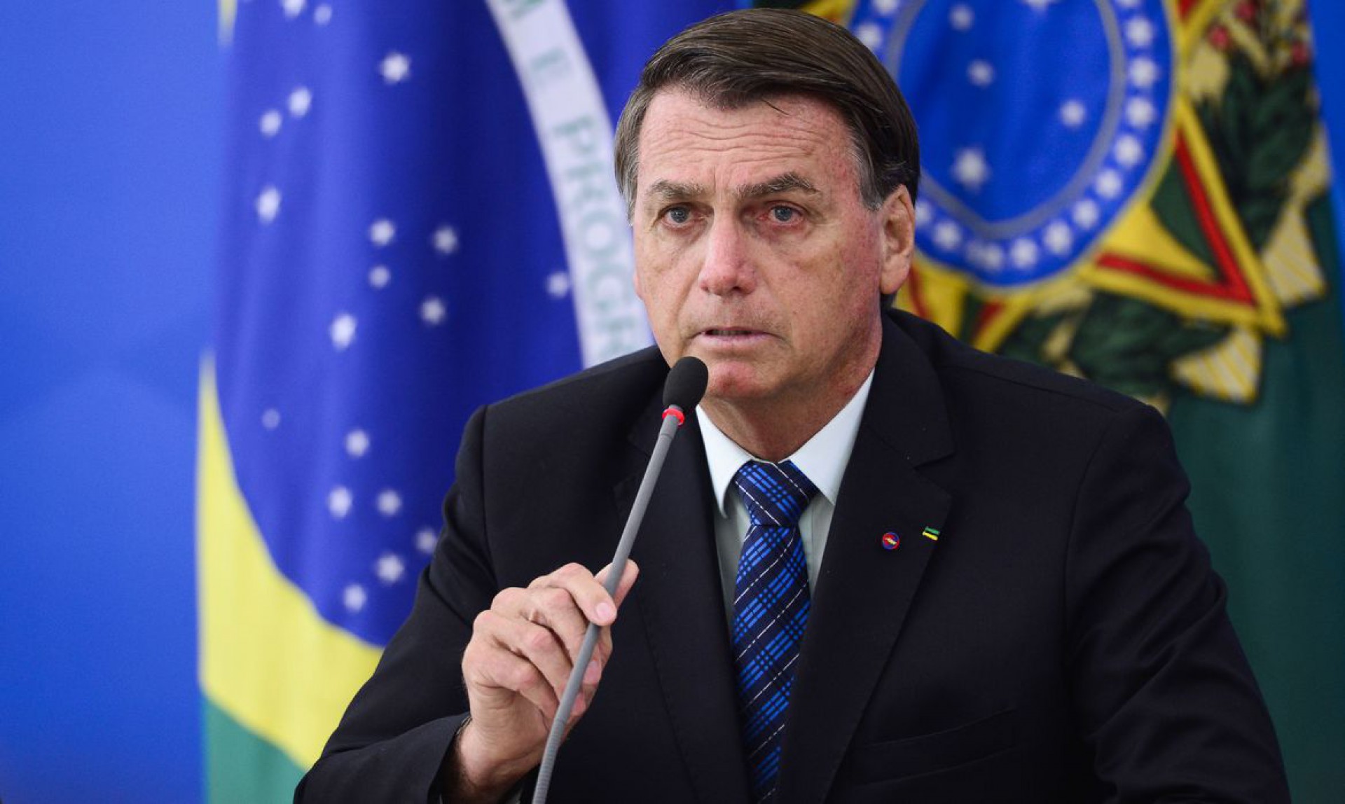 O presidente Jair Bolsonaro durante pronunciamento sobre preço dos combustíveis e a política de reajustes adotada pela Petrobras. (Foto: Marcelo Camargo/Agência Brasil)