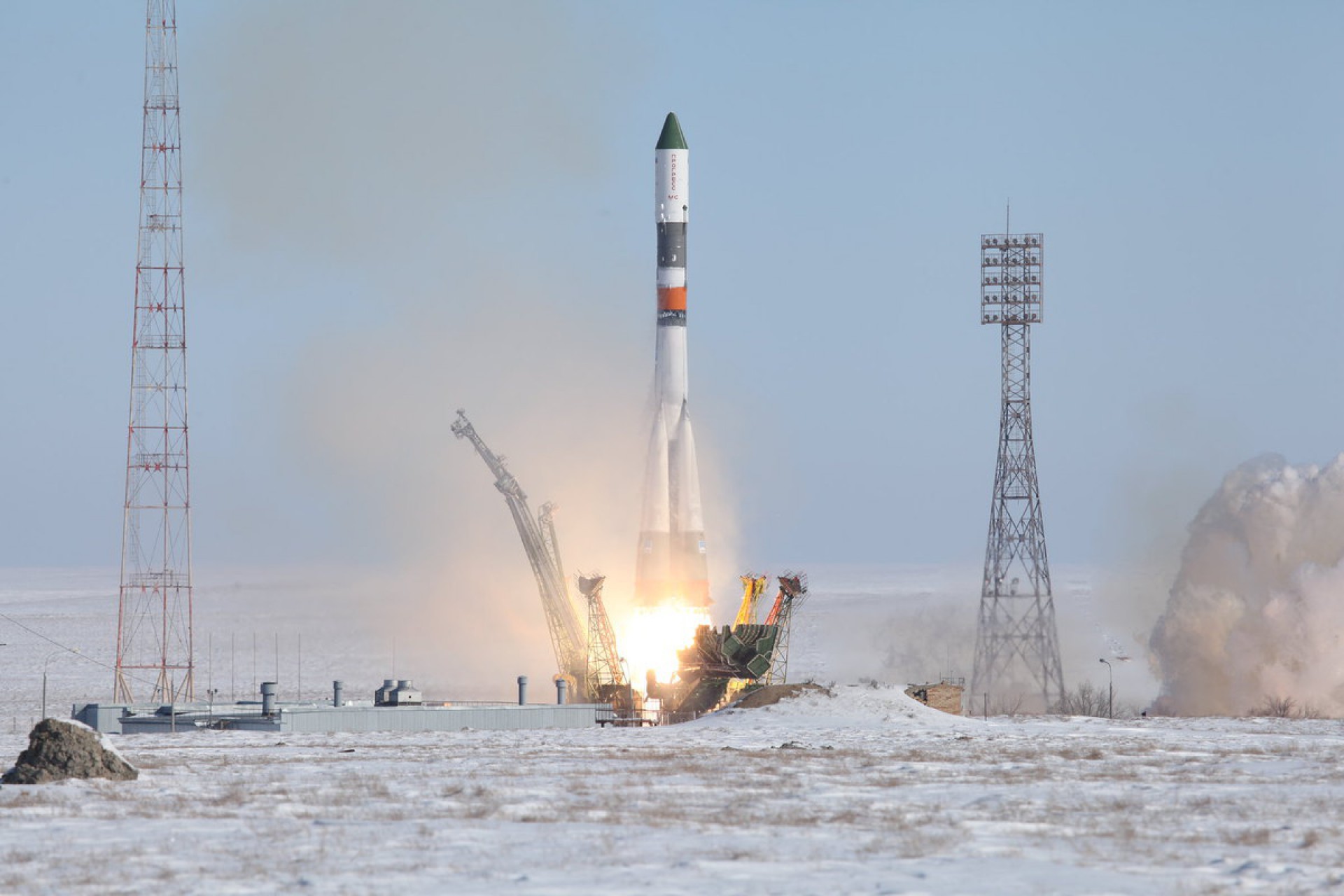 Cosmódromo de Baikonur, inaugurado na década de 50, ainda hoje é utilizado para lançamento de foguetes