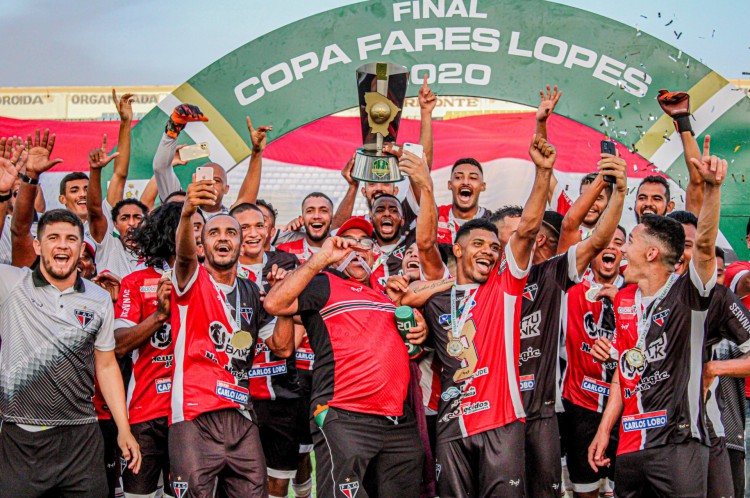 Ferroviário venceu o Icasa na final da Taça Fares Lopes 2020, realizada fevereiro de 2021(Foto: Lenílson Santos / Ferroviário AC)