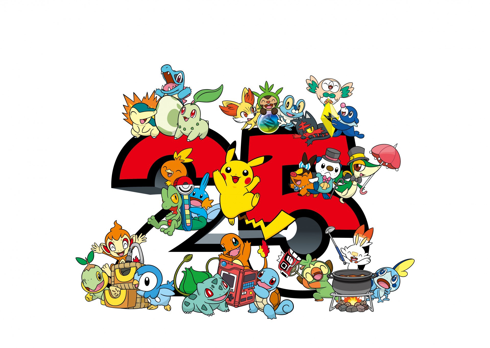 A franquia Pokémon comemora 25 anos com sucesso em várias plataformas. (Foto: Divulgação/The Pokémon Company)