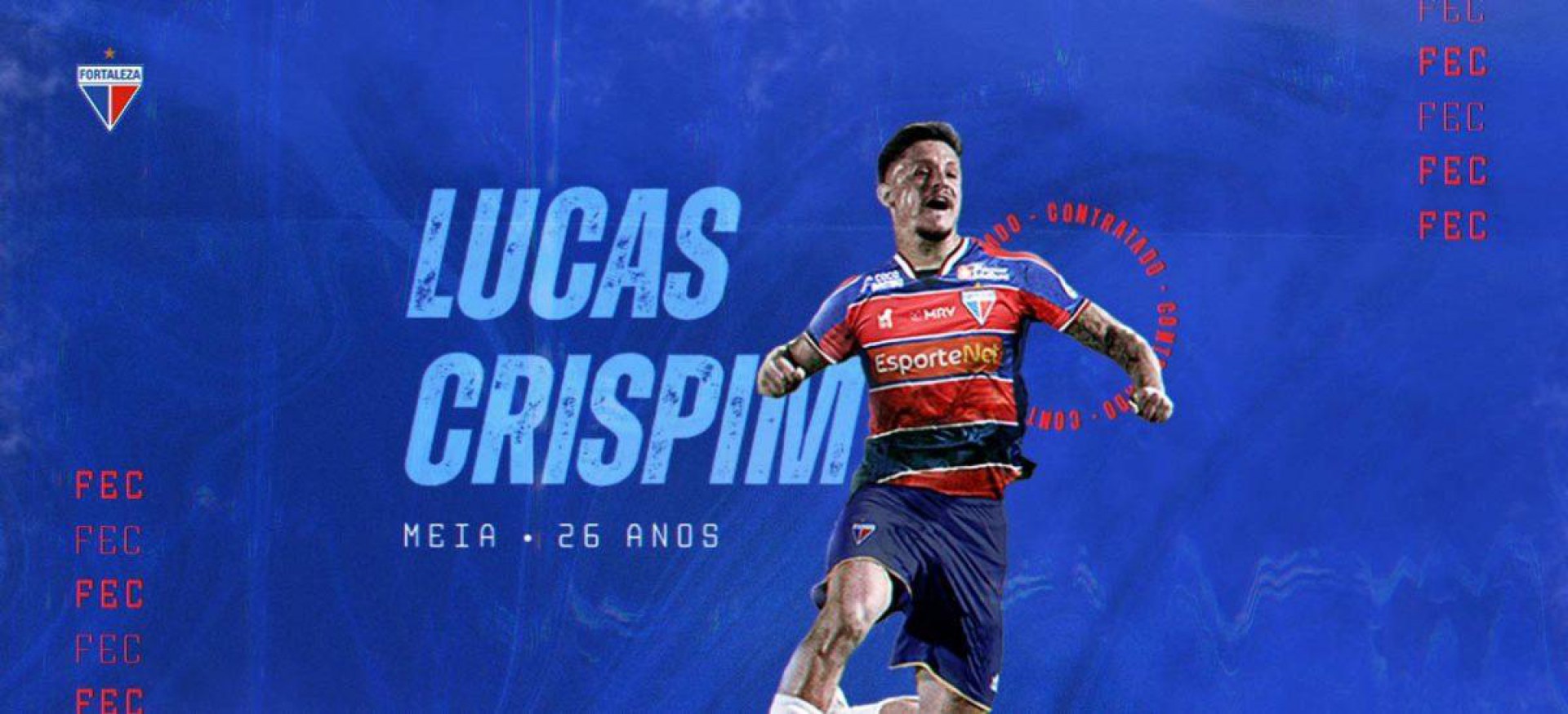 Lucas Crispim foi um dos contratados do Fortaleza para 2021 (Foto: Fortaleza EC)