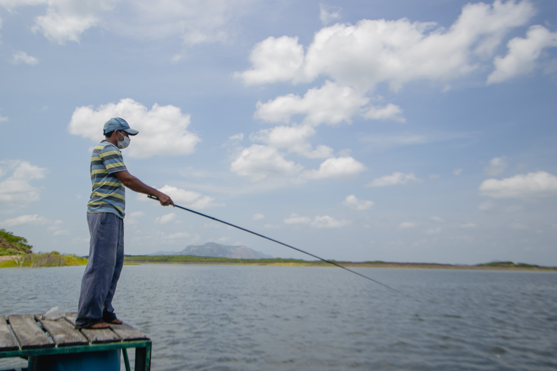 Marcio Moreira, pescador no açude Castanhão