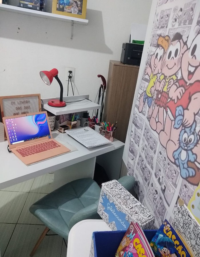Espaço de trabalho da professora Alane Santos