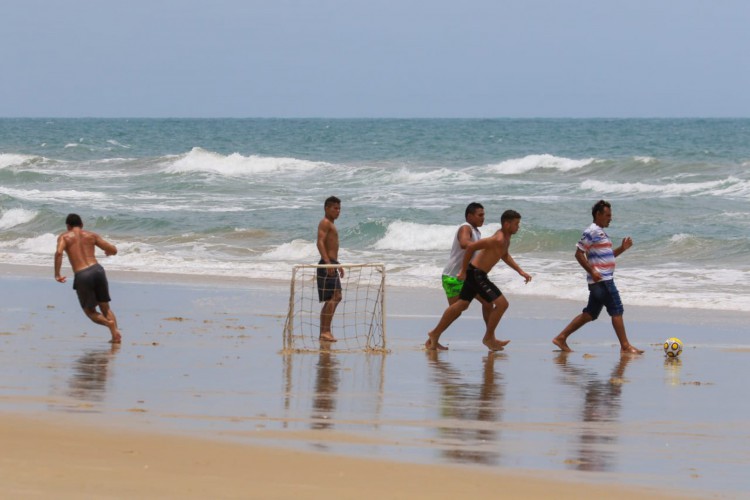 Prainha, no município de Aquiraz, na manhã deste sábado, 13.
