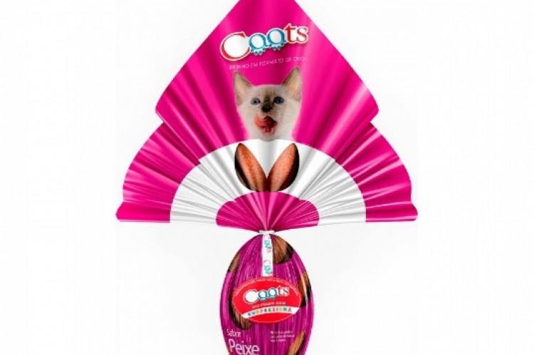 Os ovos t&ecirc;m sabor de carne ou peixe para c&atilde;es e gatos