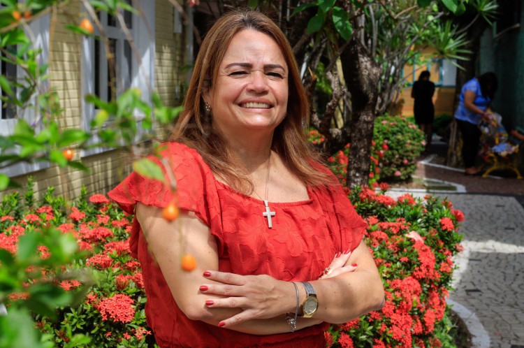 Michelle Holanda trabalha há 15 anos na ONG como voluntária