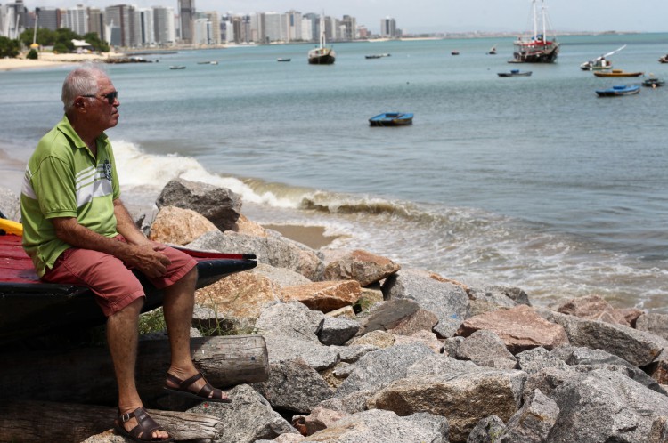 FORTALEZA,CE, BRASIL, 06.04.2021: Sebastião Ramos, 74 pescador. Aniversario de Fortaleza.  (Fotos: Fabio Lima/O POVO)(Foto: FABIO LIMA)