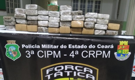Quase 30 quilos de maconha foram apreendidos em um ônibus que vinha de São Paulo na cidade de Brejo Santo  