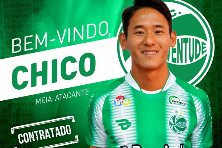 O meia Chico, ex-Ceará, foi anunciado como reforço do Juventude-RS