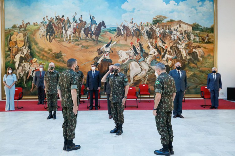 (São Paulo - SP,15/04/2021) Solenidade de Passagem do Comando Militar do Sudeste..Foto: Isac Nóbrega/PR