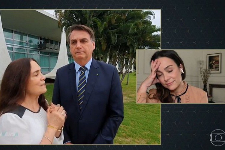 A atriz foi entrevistada por Pedro Bial