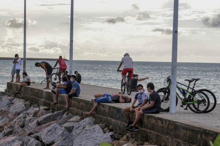 Presença de público na Beira Mar 
