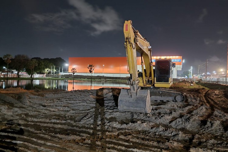 ￼A lagoa temporária está no bairro Mondubim