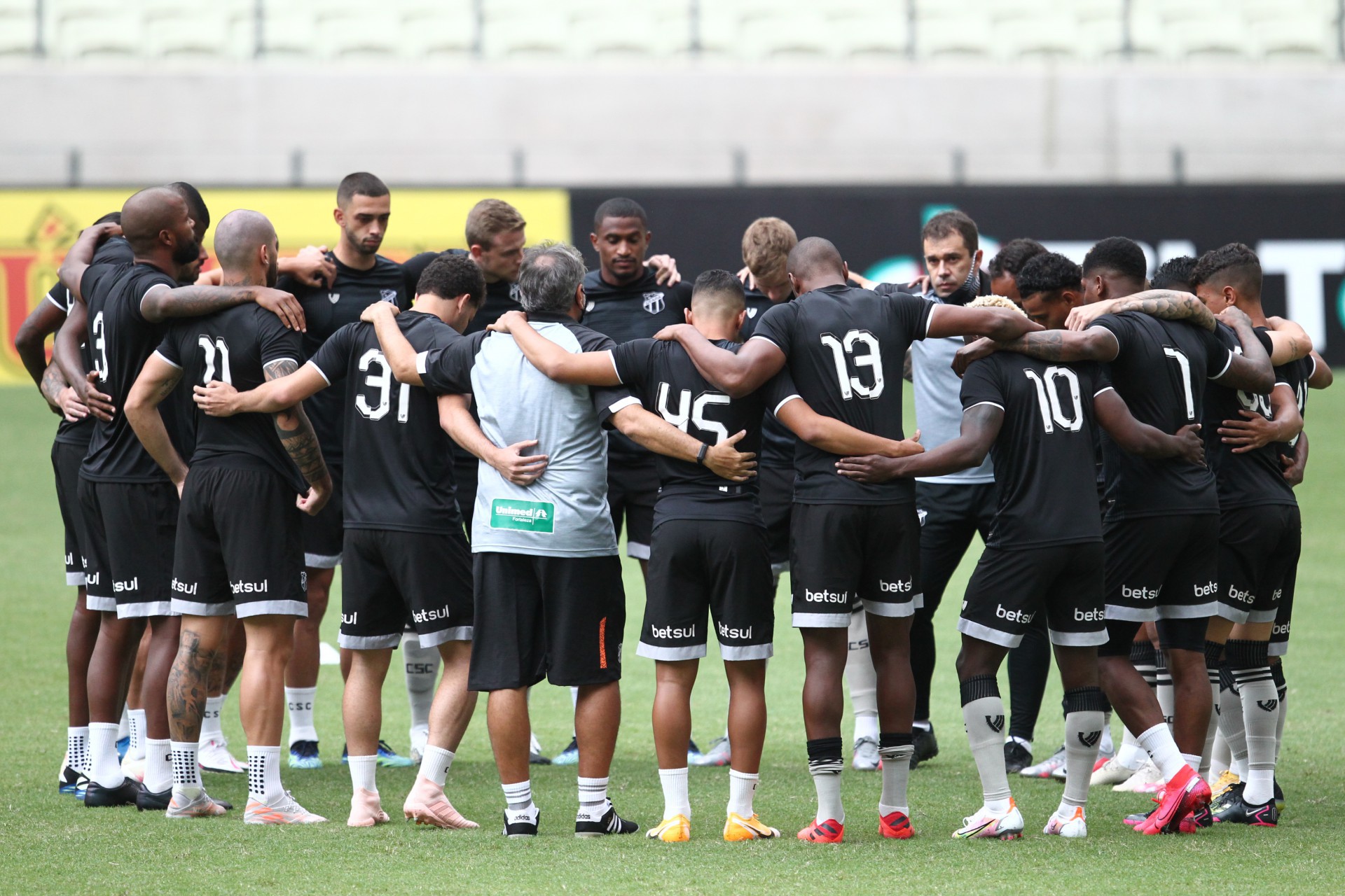 ¡Mucho gusto! Ceará inicia caminhada continental na Copa Sul-Americana 2021 (Foto: FABIO LIMA)