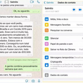 Conversa entre Idelfonso Salmito e deputado mostra assessor parlamentar oferecendo alugar carro para deputado 