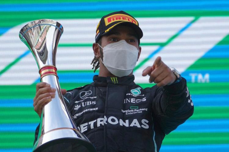 Lewis Hamilton venceu o GP da Espanha de Formula 1 na temporada 2021(Foto: Emilio Morenatti/AFP)