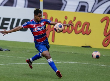 FORTALEZA, CE, BRASIL, 15.05.2021: Matheus Jussa. Ceara x Fortaleza, pelo Campeonato Cearense na Arena Castelao. em epoca de COVID-19. (Foto: Aurelio Alves/ Jornal O POVO) 