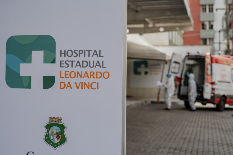 Hospital Leonardo da Vinci é referência para Covid-19: sistema tem apresentado menores patamares em ocupação de UTI(foto: JÚLIO CAESAR)