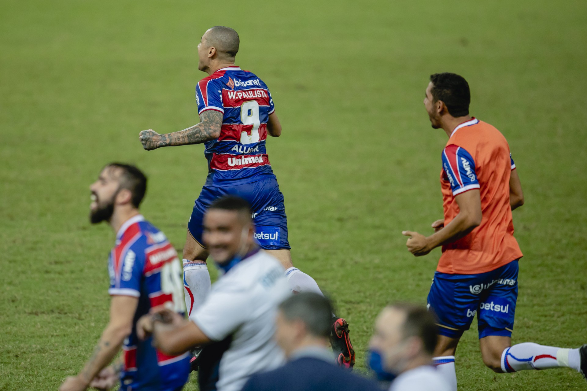 FORTALEZA, CE, BRASIL, 23.05.2021: Fortaleza Campeão Cearense e levanta a taça. Fortaleza x Ceara, pela Final do Campeonato cearense, na Arena Castelao. em epoca de COVID-19. (Foto: Aurelio Alves/ Jornal O POVO) (Foto: Aurelio Alves)