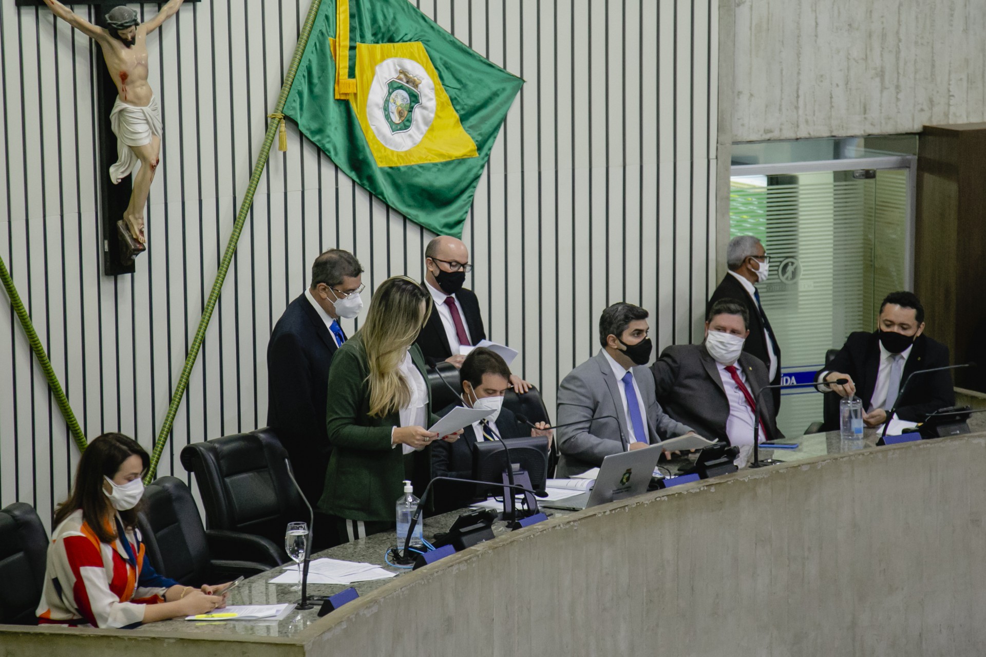 FORTALEZA, CE, BRASIL, 27-05.2021: Sessão no Plenária, na Assembleia Legislativa no Ceara. em epoca de COVID-19. (Foto: Aurelio Alves/ Jornal O POVO) (Foto: Aurelio Alves)