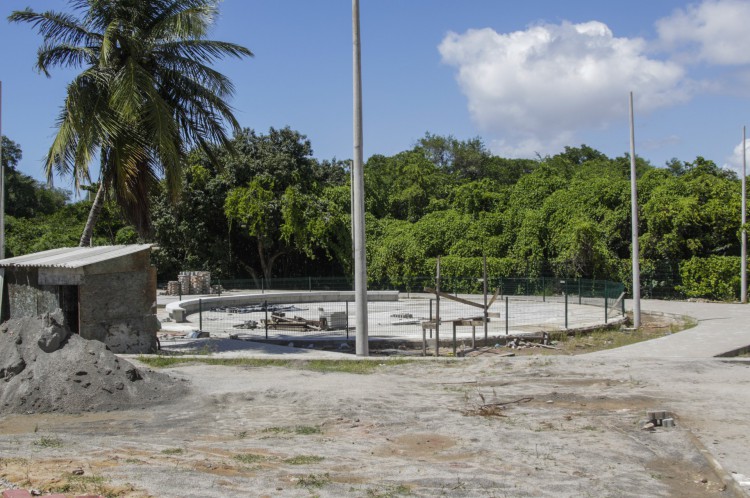 Obras nas margens do Rio Coco, na Av. Raul Barbosa. Novo parque do Coc&oacute; ter&aacute; mais equipamentos de esporte e lazer. (Thais Mesquita/OPOVO)