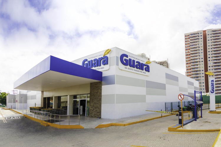 Fachada da nova loja do Supermercado Guará